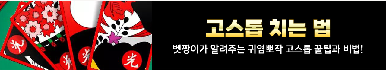 고스톱 치는 법 벳짱이가 알려주는뀌염뽀작 고스톱 꿀팁과 비법.