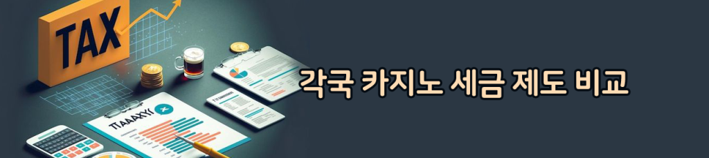 각국 카지노 세금 제도 비교