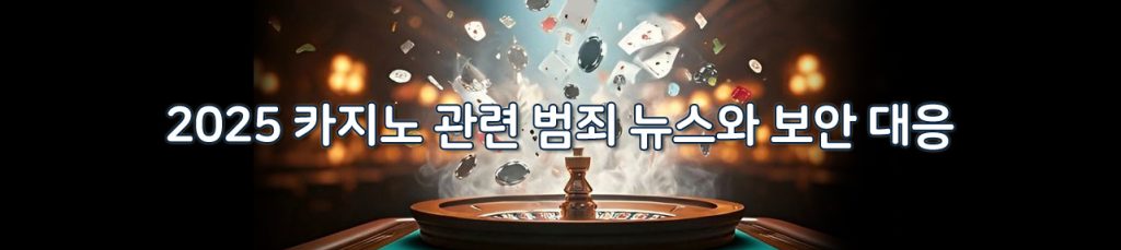 2025 카지노 관련 범죄 뉴스와 보안 대응